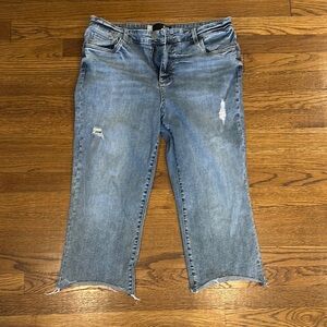 Women's Blue Distressed Jeans